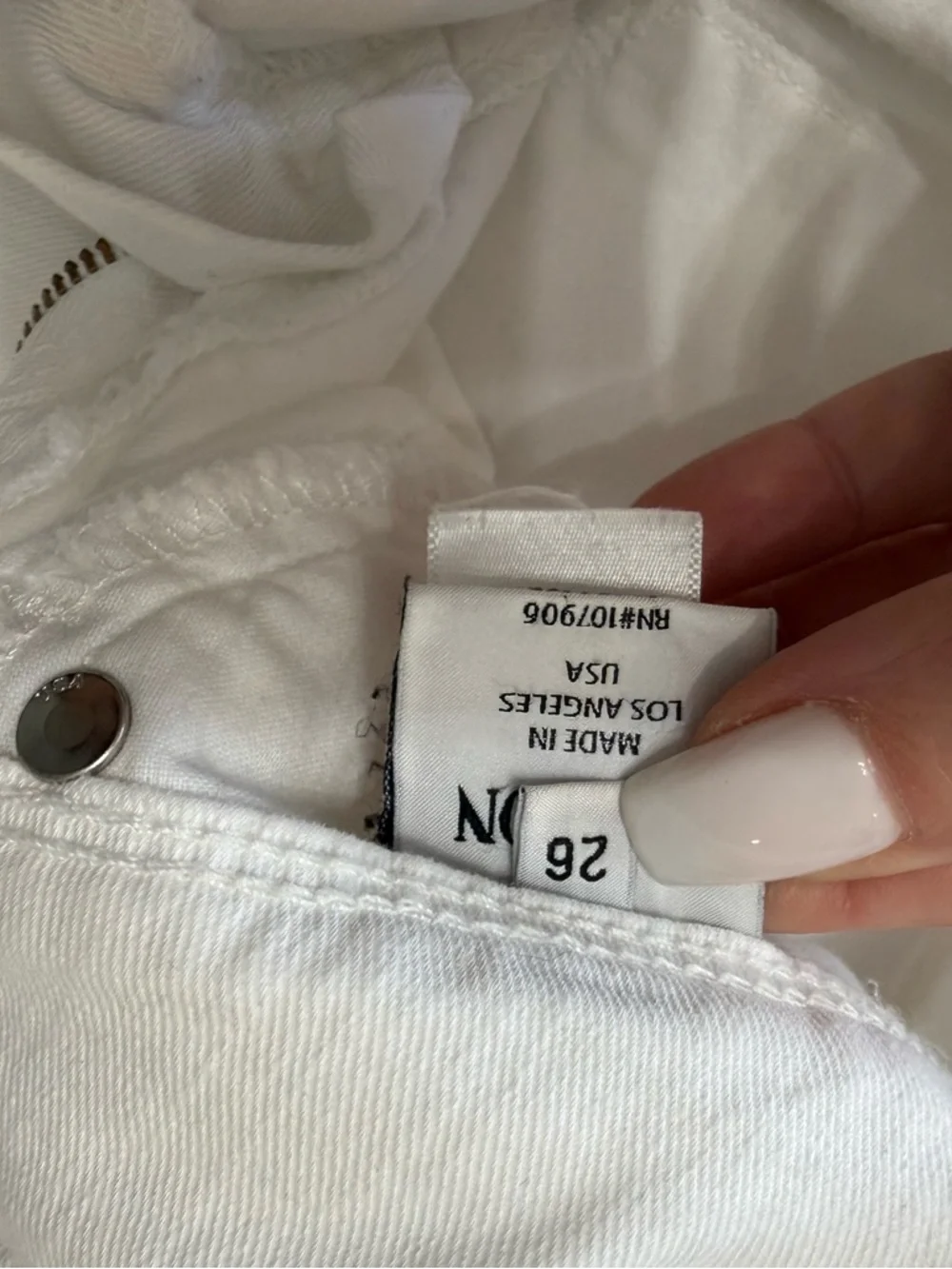 Hudson Jeans White Straight-Leg Women’s Jeans RN#107906 size 26 - Picture 8 of 10